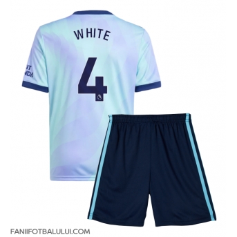 Arsenal Ben White #4 Echipament de Fotbal Replică 2024-25 Copii Treilea (+ Șorturi)